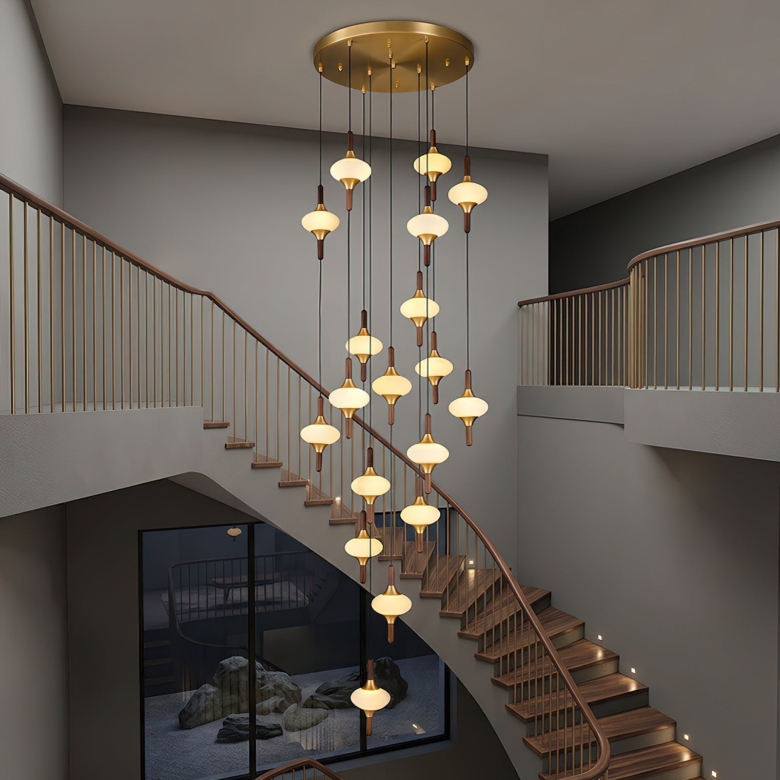 Cascade Spindle Chandelier
