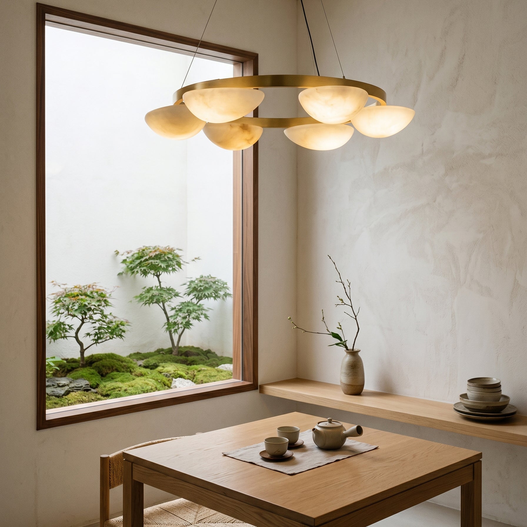 Crown Alabaster Chandelier