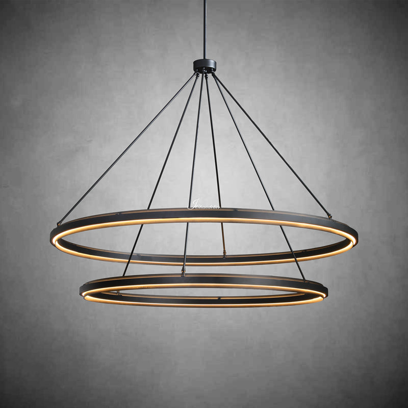 Perfz Two-Tier Round Chandelier 60"
