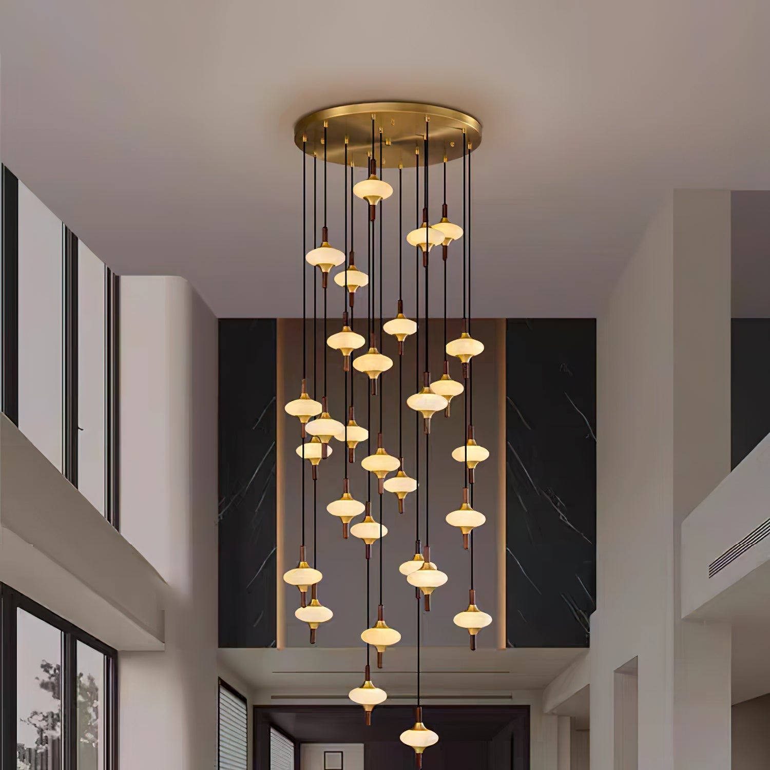 Cascade Spindle Chandelier