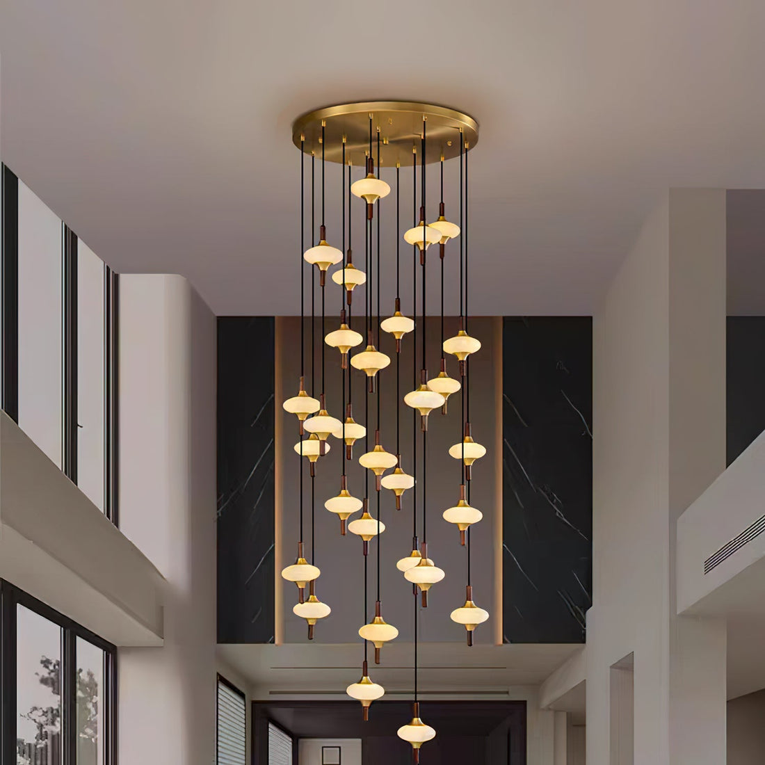 Cascade Spindle Chandelier