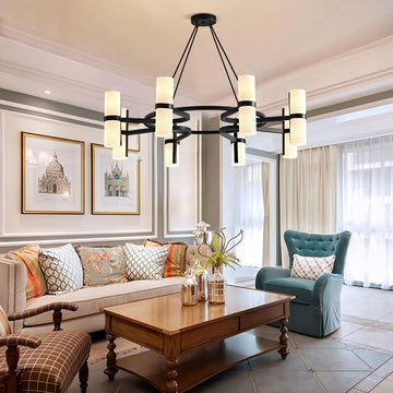 Nordic Creative Multi-Headed Round Chandelier