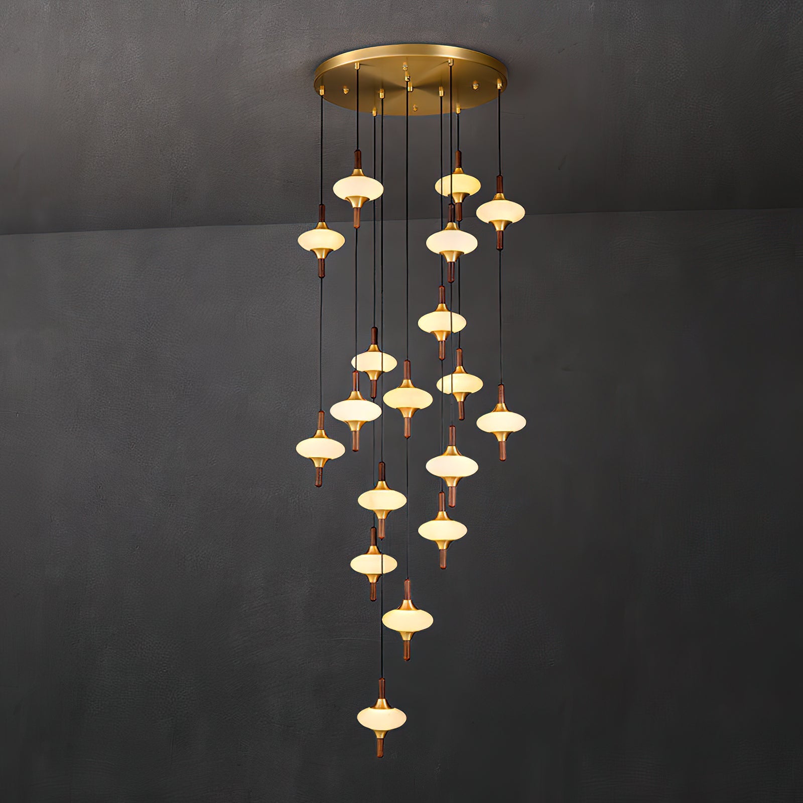 Cascade Spindle Chandelier
