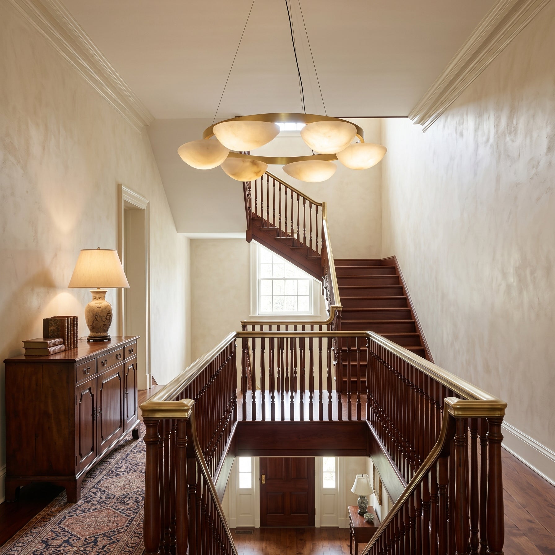 Crown Alabaster Chandelier
