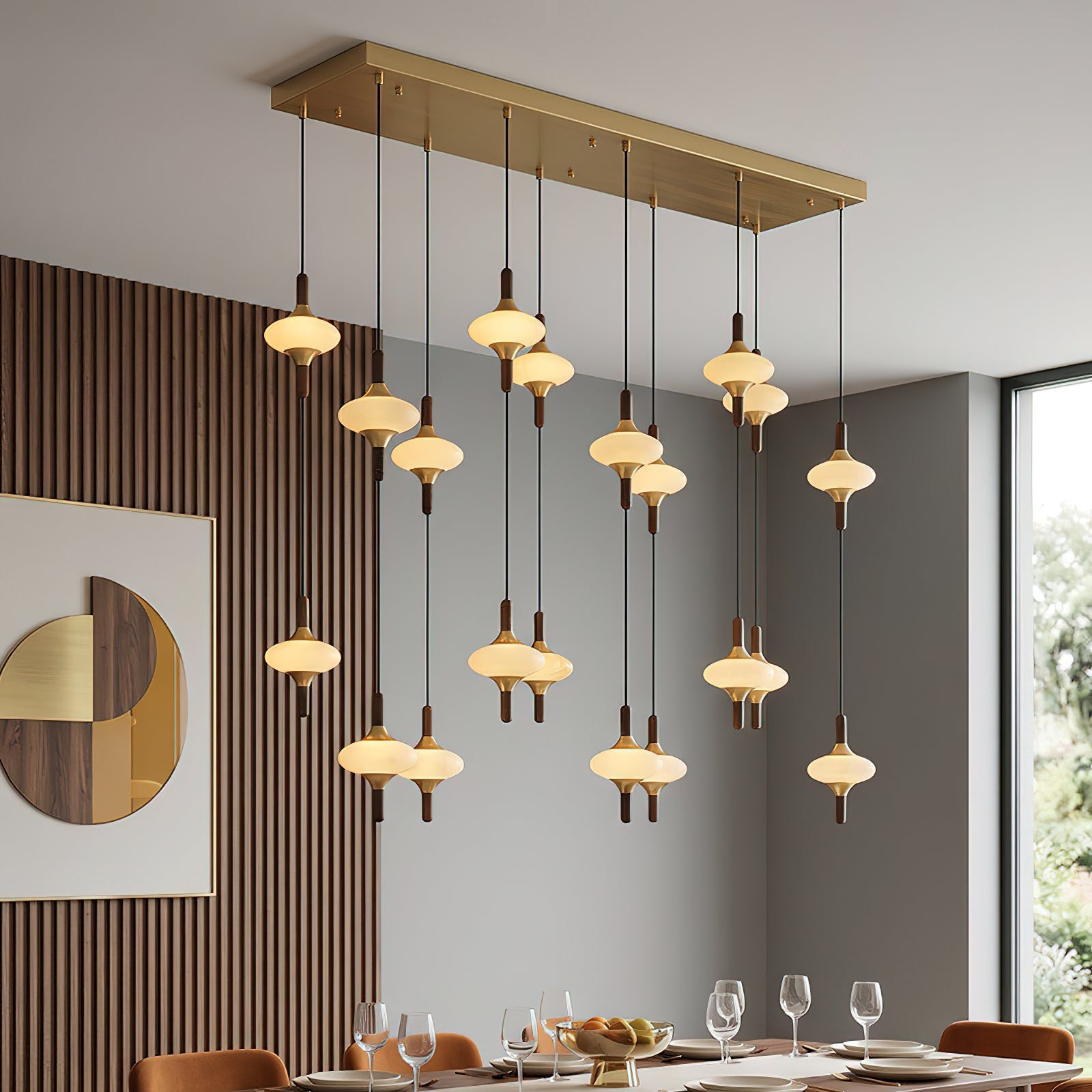 Cascade Spindle Chandelier