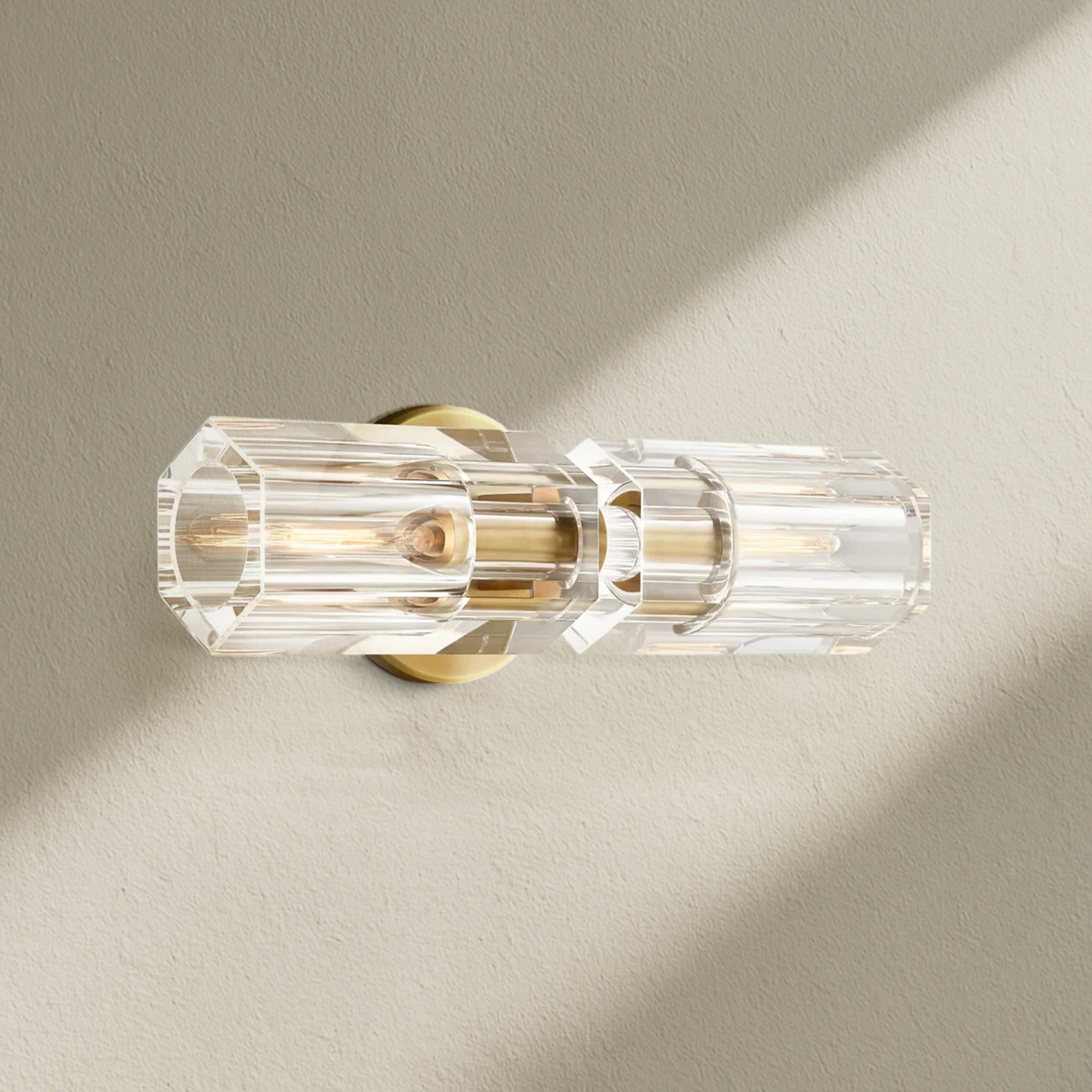 Arcfz Crystal 2 Lights Wall Sconce