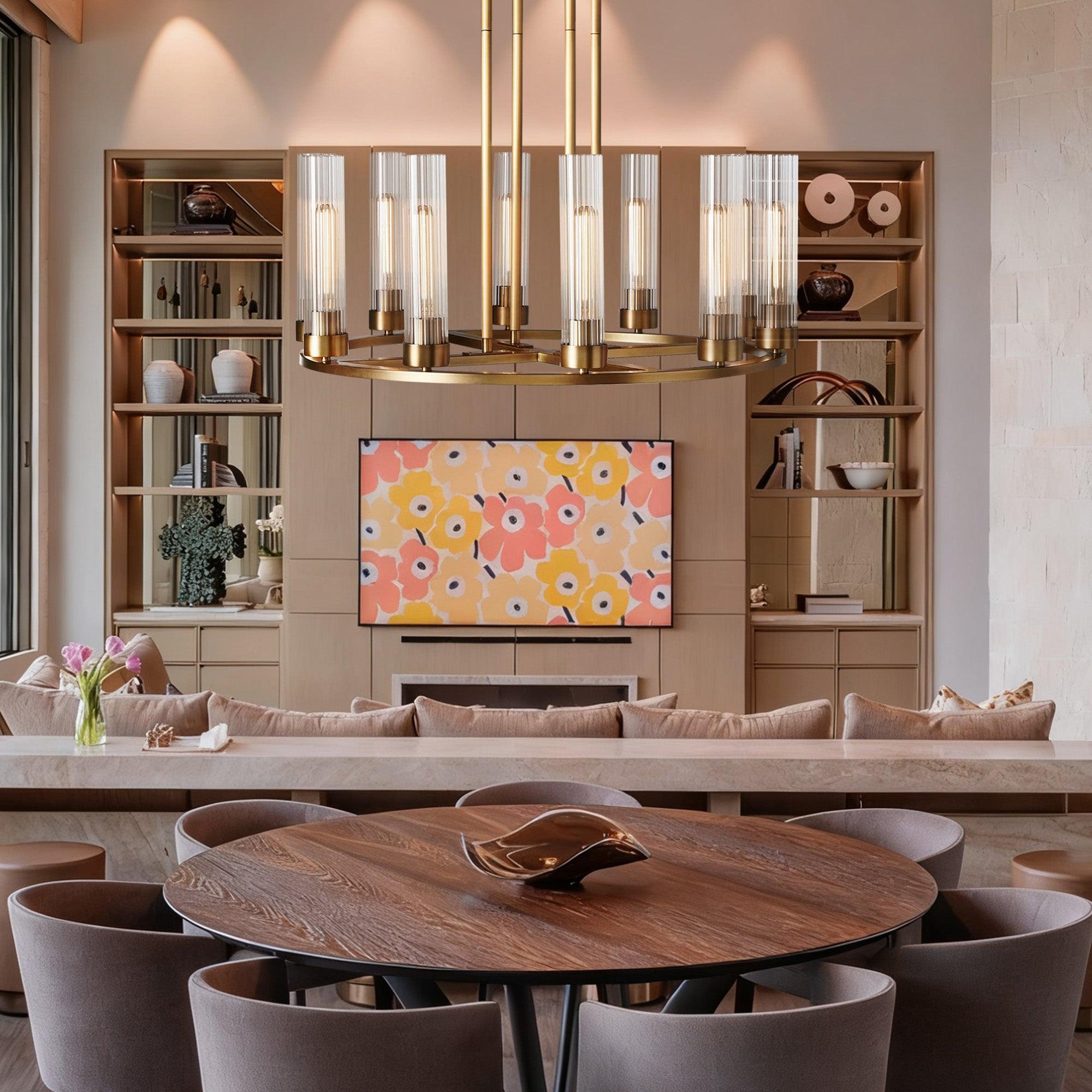 Andreas Round Chandelier 10/12 Light