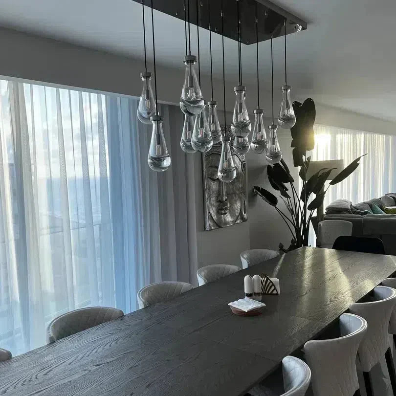 RAFZ Glass Linear Chandelier 72"