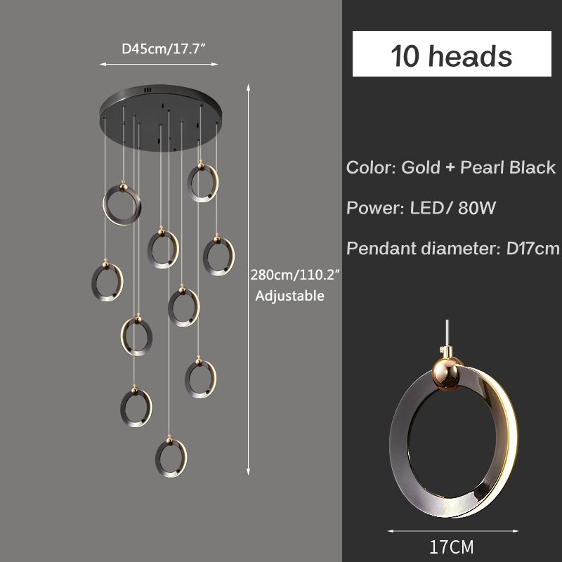 Joyfuzzy Nordic LED Ceiling Chandelier