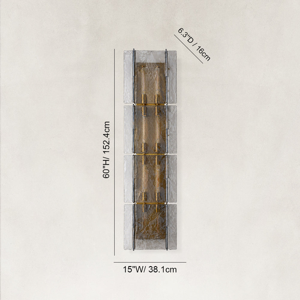 Zeal Modern Smoke Glass Wall Sconce
