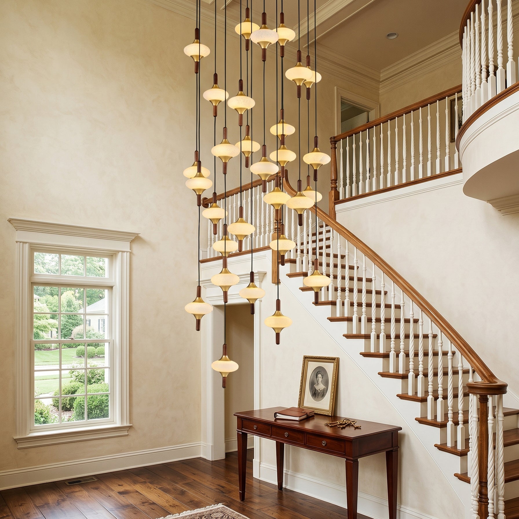 Cascade Spindle Chandelier