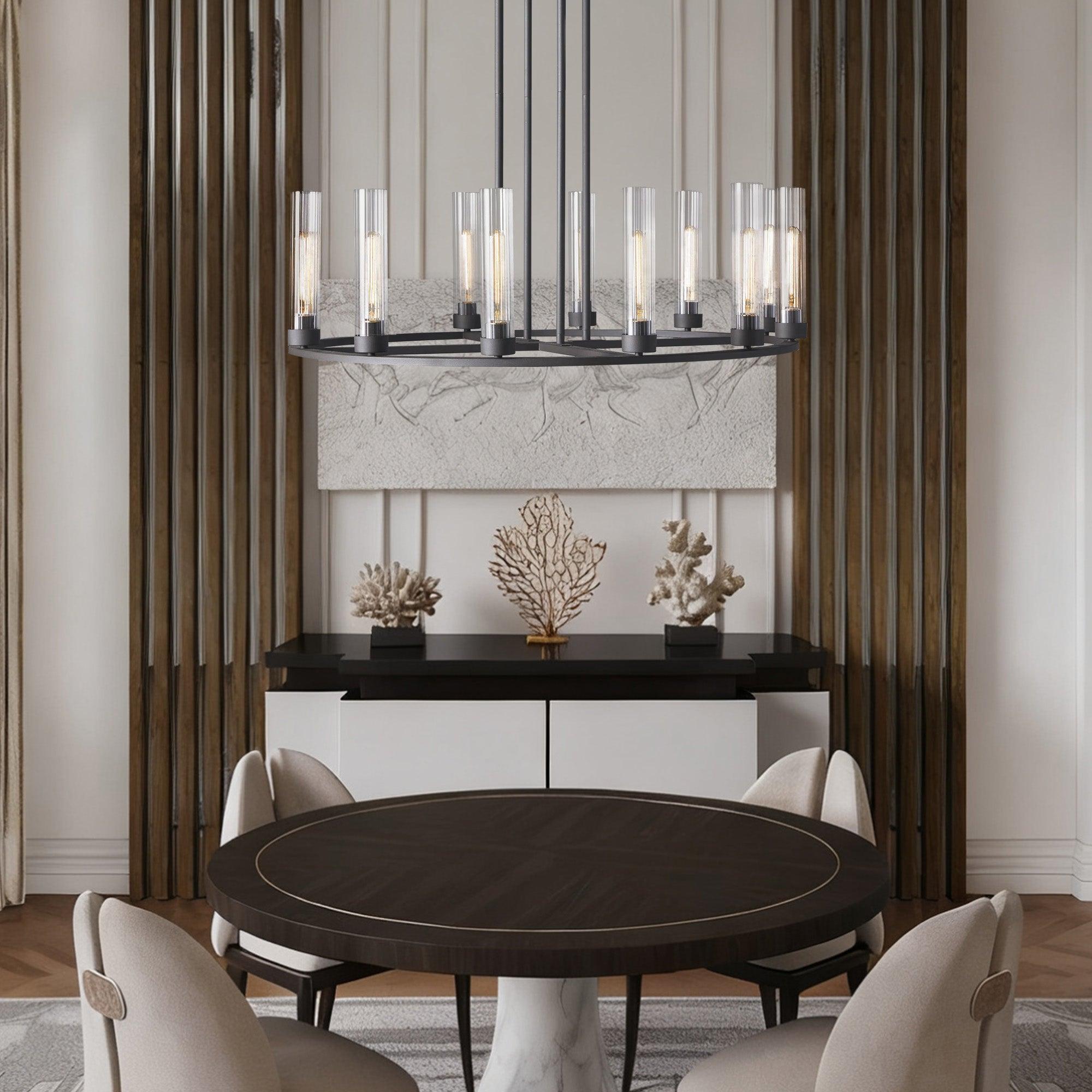 Andreas Round Chandelier 10/12 Light