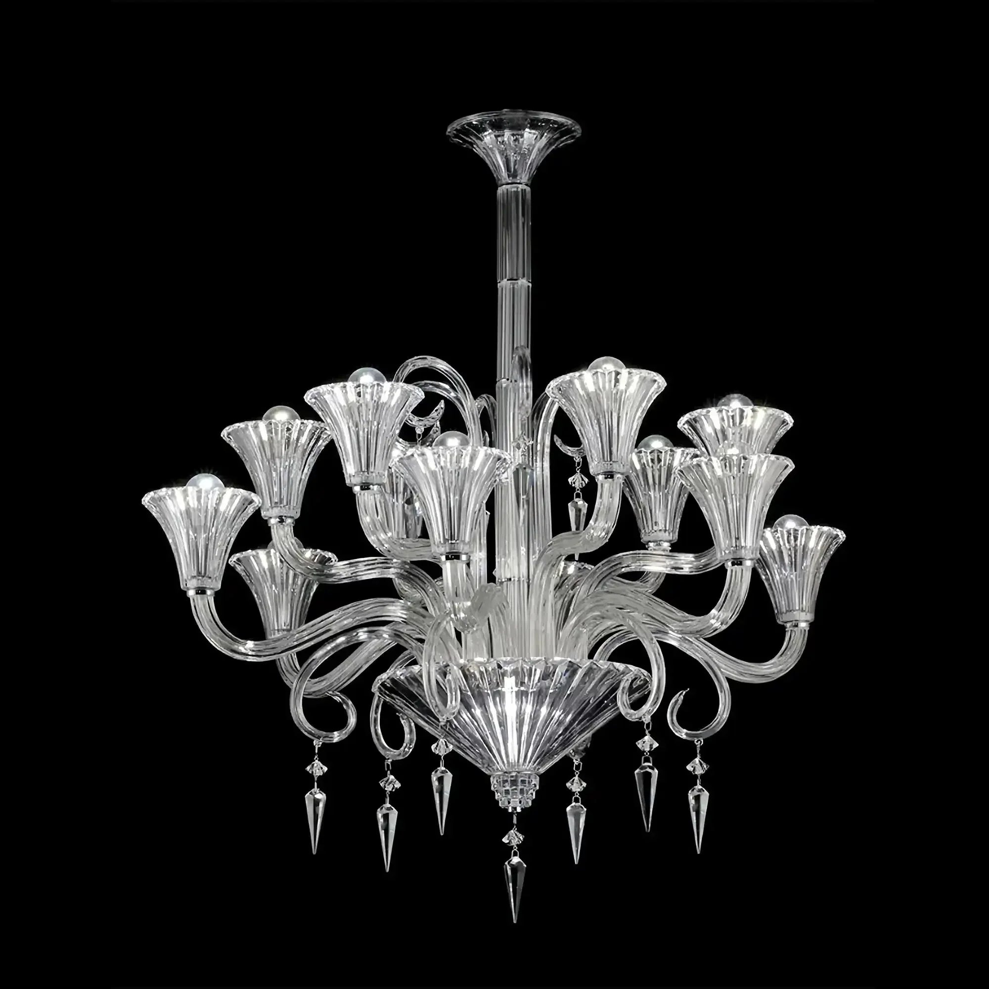 12 Lights Crystal Lighting - Joyfuzzy