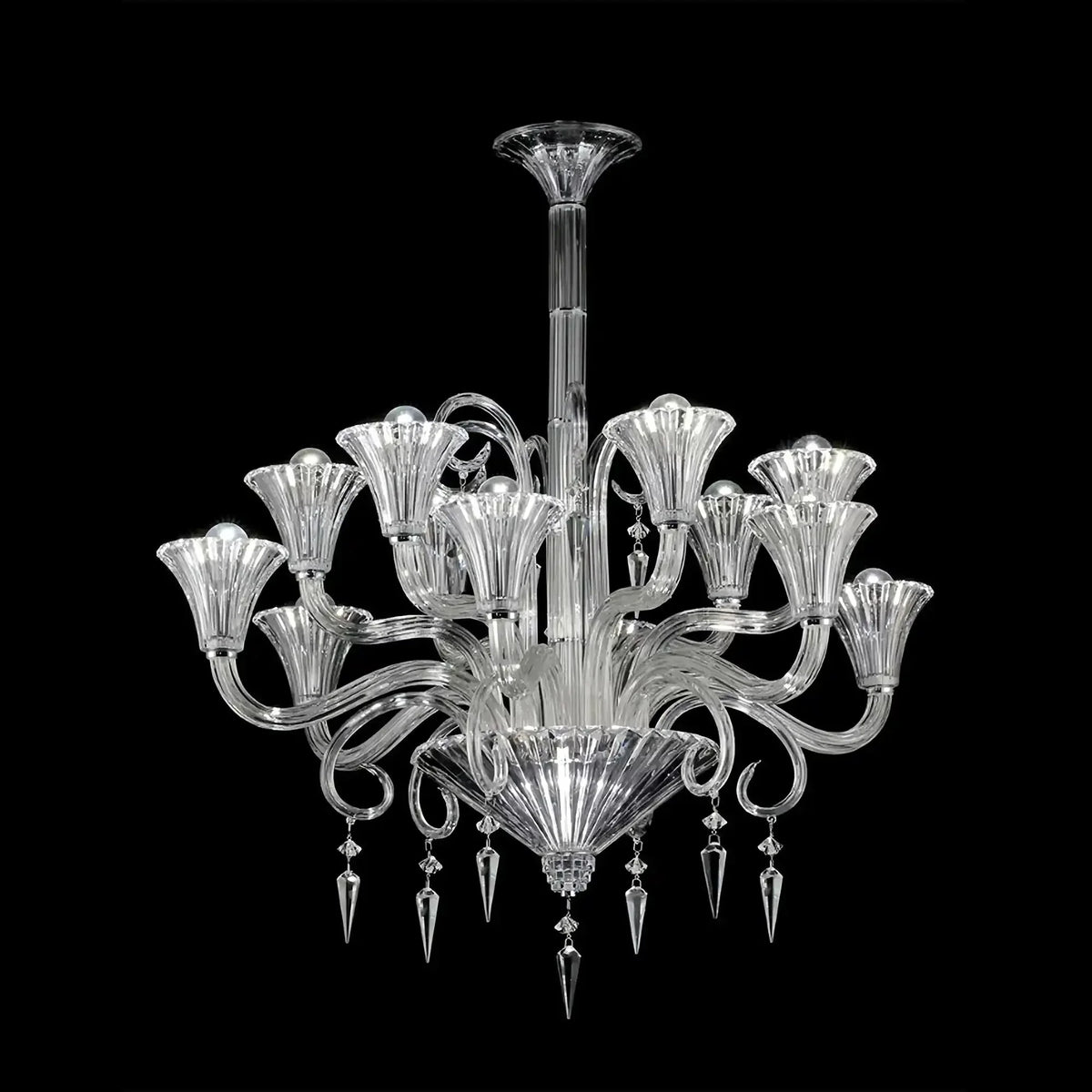 12 Lights Crystal Lighting - Joyfuzzy