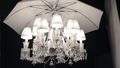12 Lights Crystal Lighting with Umbrella - Joyfuzzy
