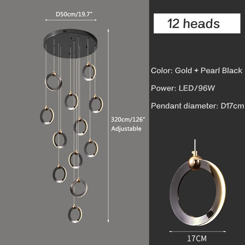 Joyfuzzy Nordic LED Ceiling Chandelier