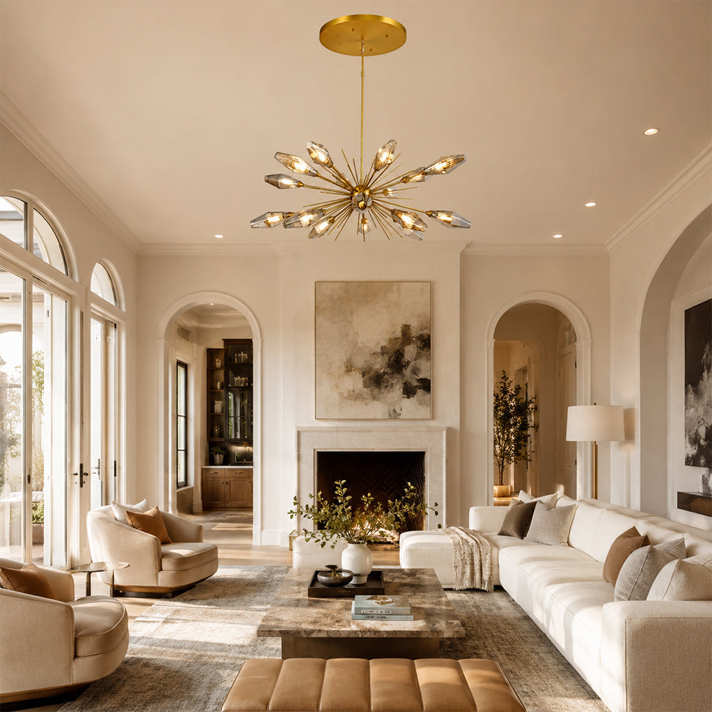 Misty Luxury Smoke Crystal Chandelier