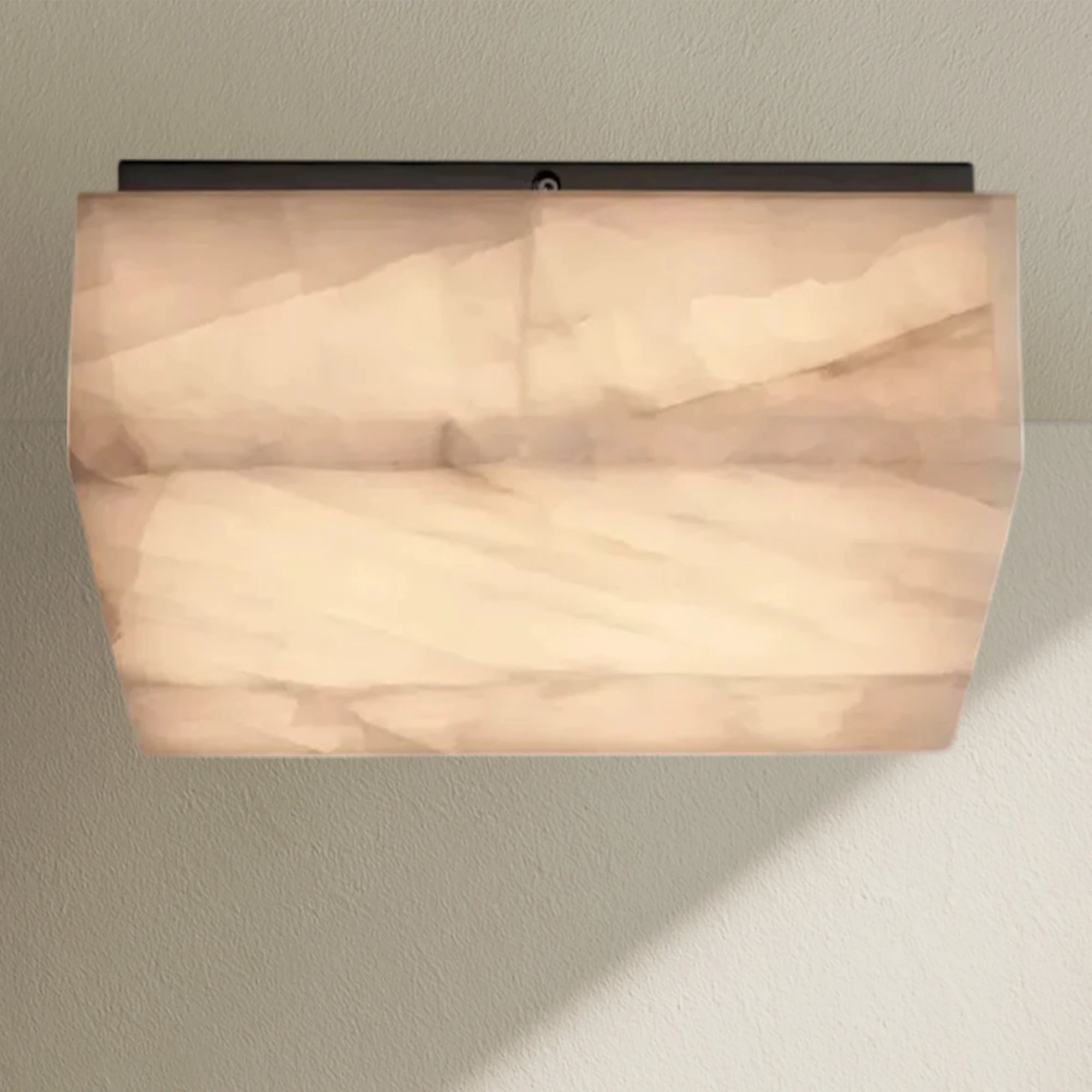 Rivfz Calcite Square Flushmount 6"10"14"