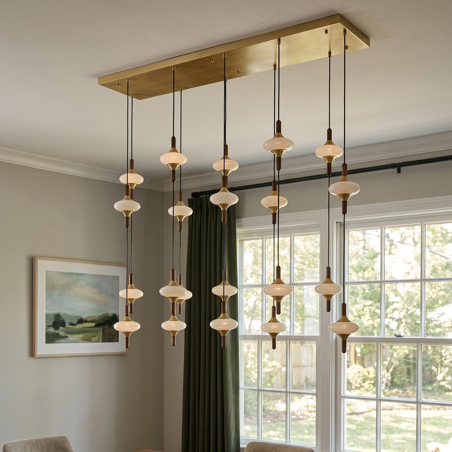 Cascade Spindle Chandelier