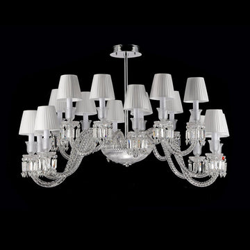 16 Lights Oval Lighting with Lampshades - Joyfuzzy