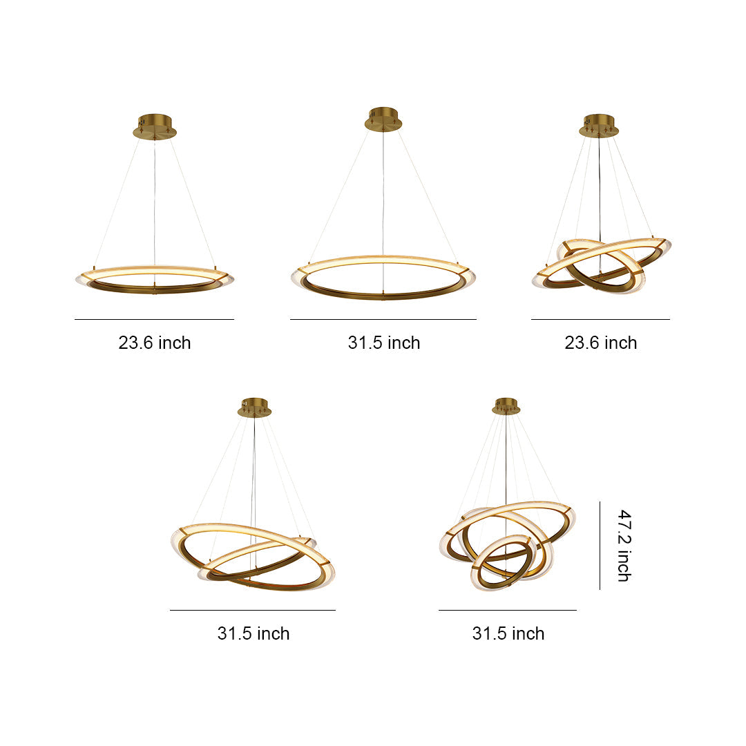 Modern Round Chandelier Luxury Design Ceiling Light
