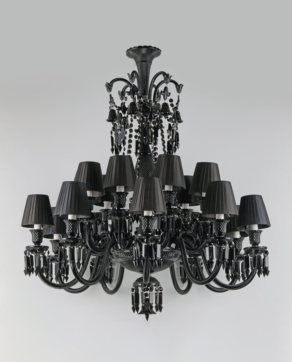 18 Lights Black Crystal Lighting - Joyfuzzy