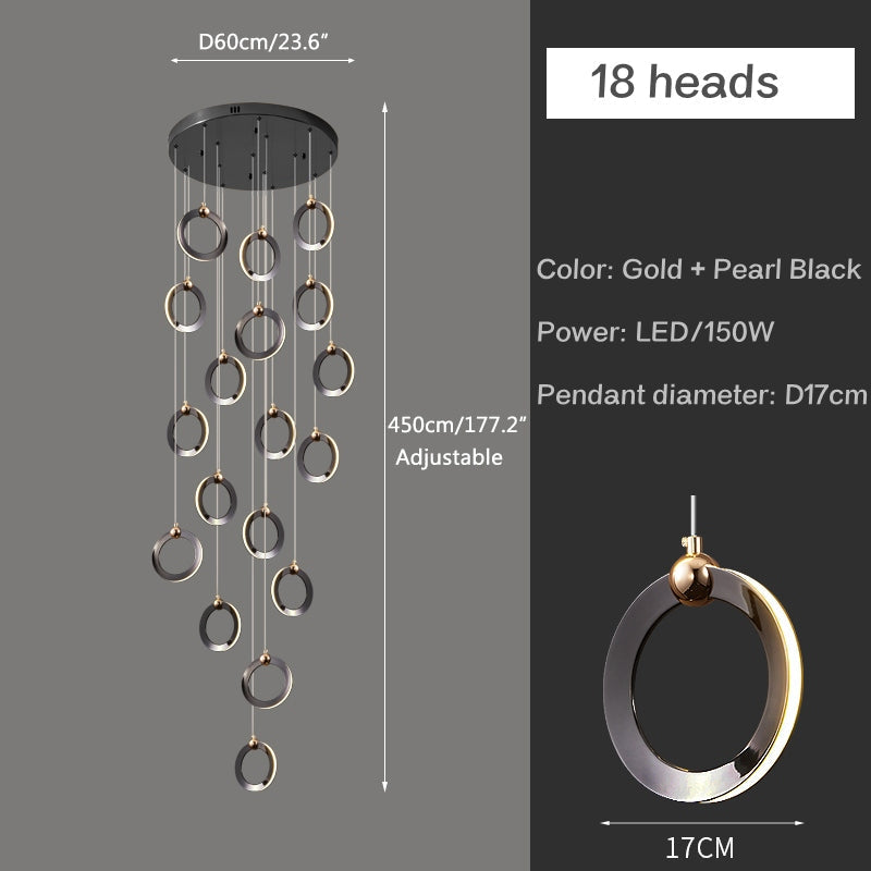 Joyfuzzy Nordic LED Ceiling Chandelier