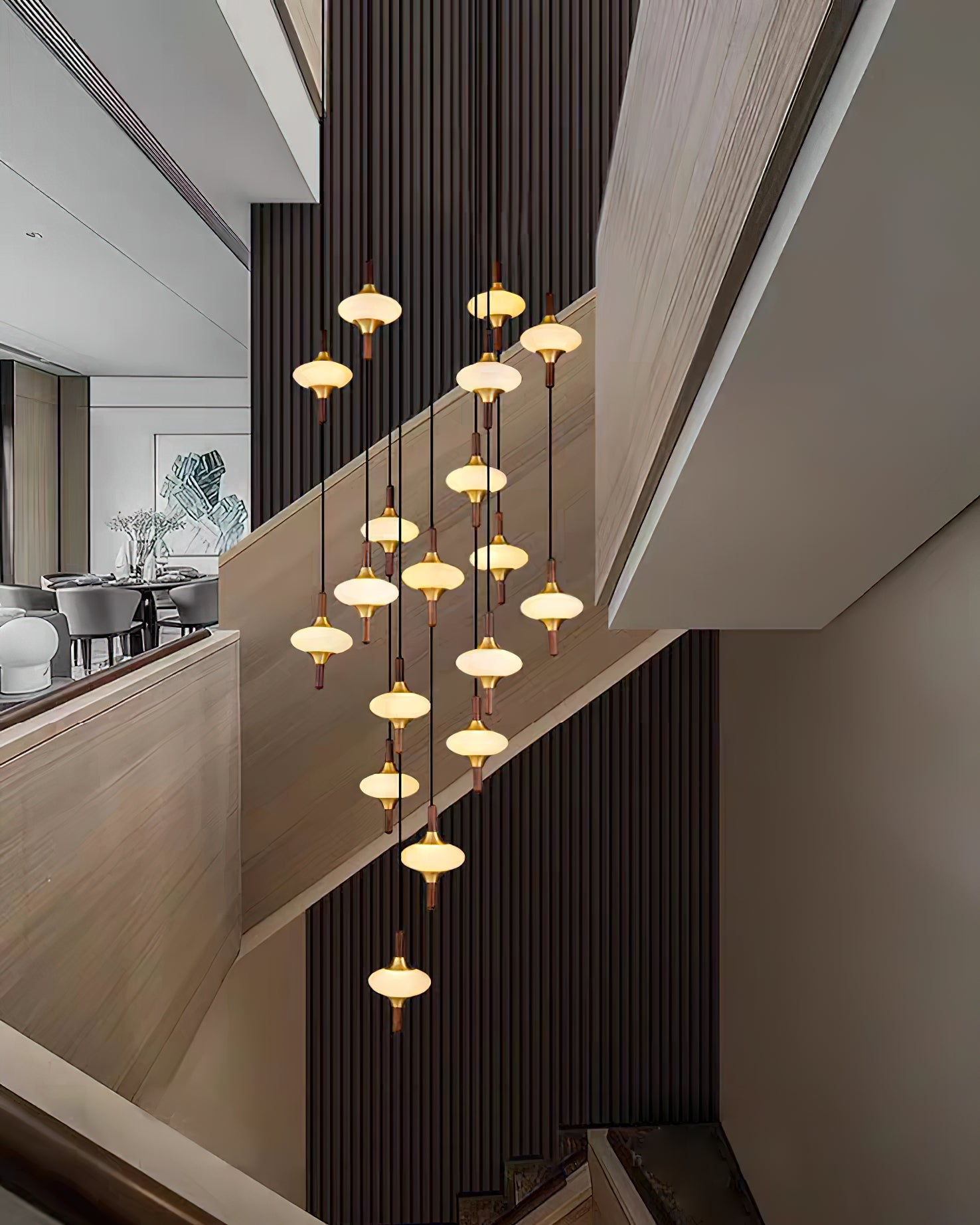Cascade Spindle Chandelier