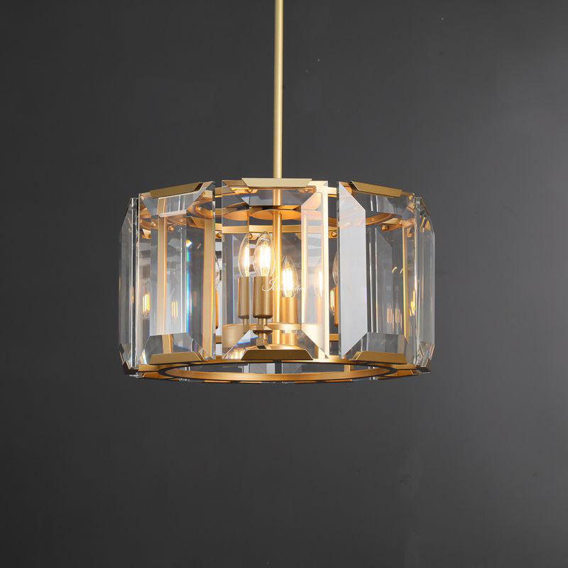 Harfz Crystal Round Chandelier 19"
