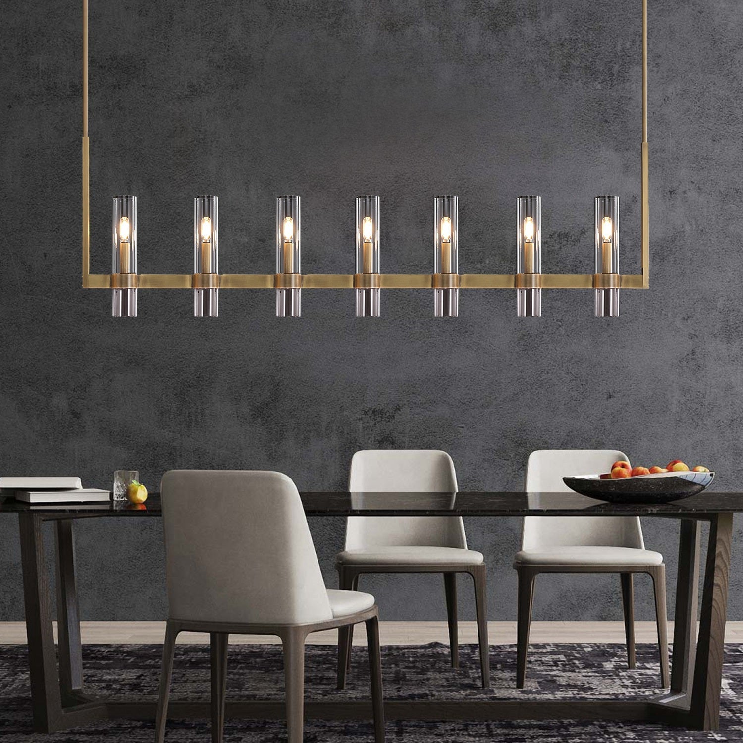 Lavefz Linear Chandelier 59"