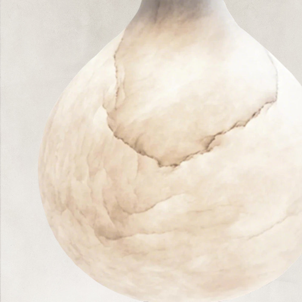 Aether Alabaster Chain Linked 3 Light Pendant Light 12”D