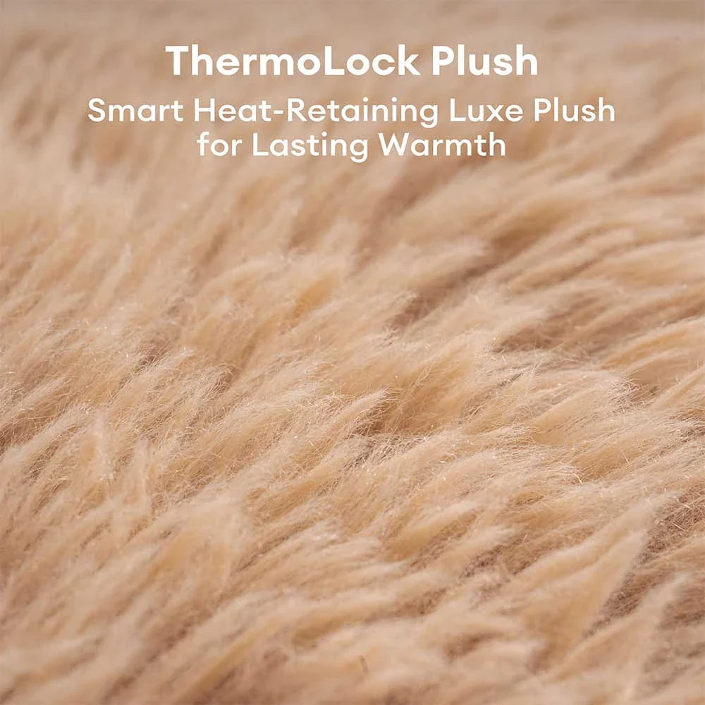 Luxe Faux Leather＆Plush Removable Sponge Orthopedic Dog Bed - WarmRest