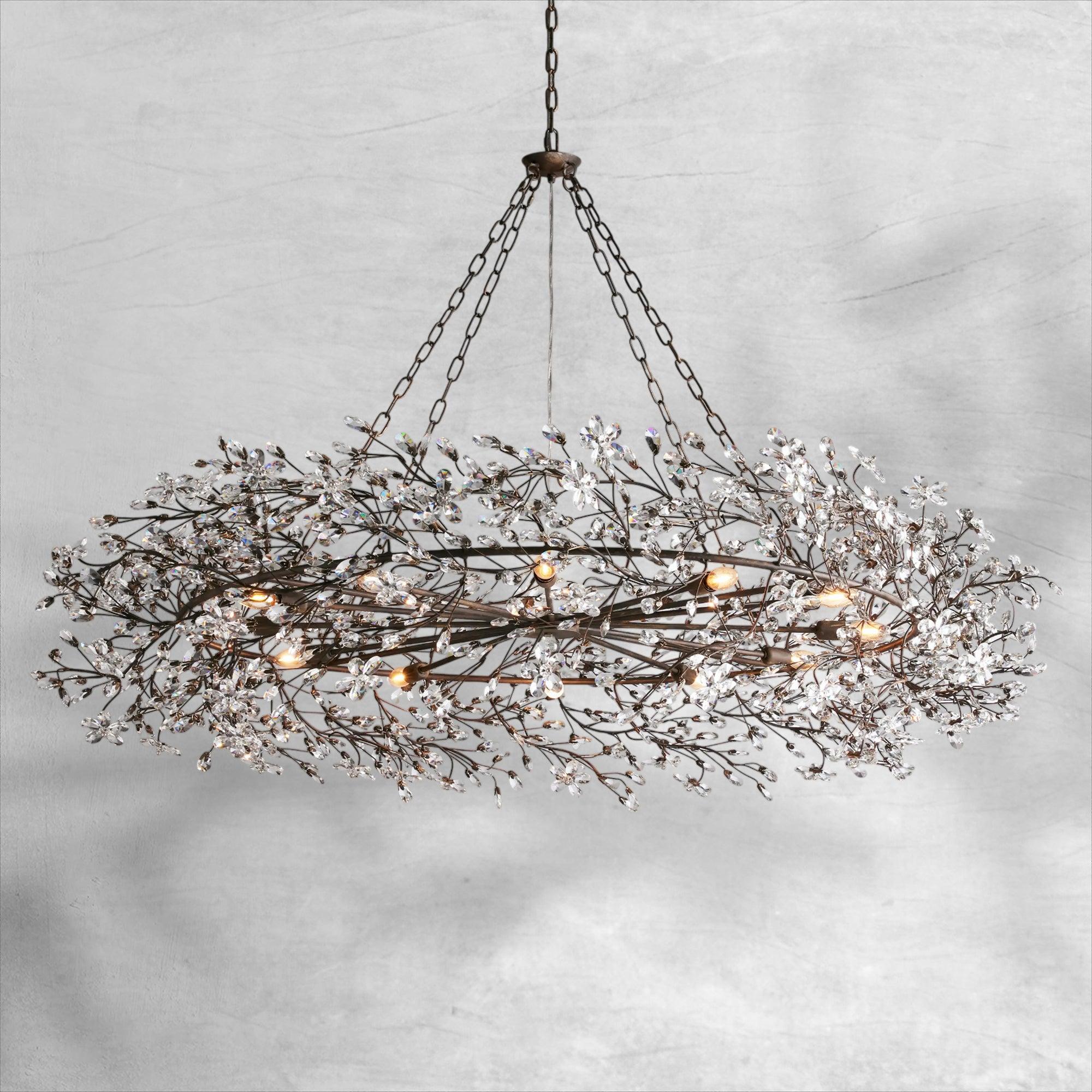 Fiore Crown Chandelier 39" 48" 60"