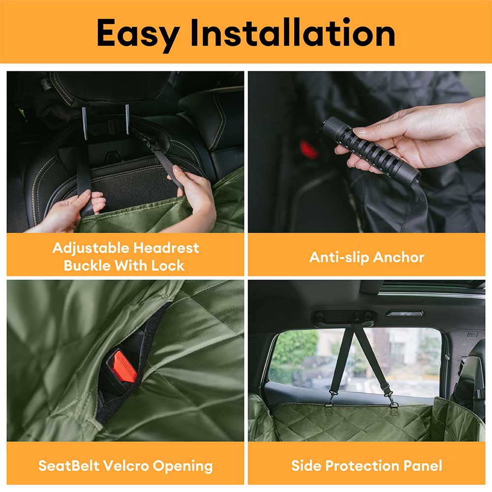 Mobile Bedroom Extra-Large Full Coverage Dog Back Seat Extender - Ideal for Travel & Camping