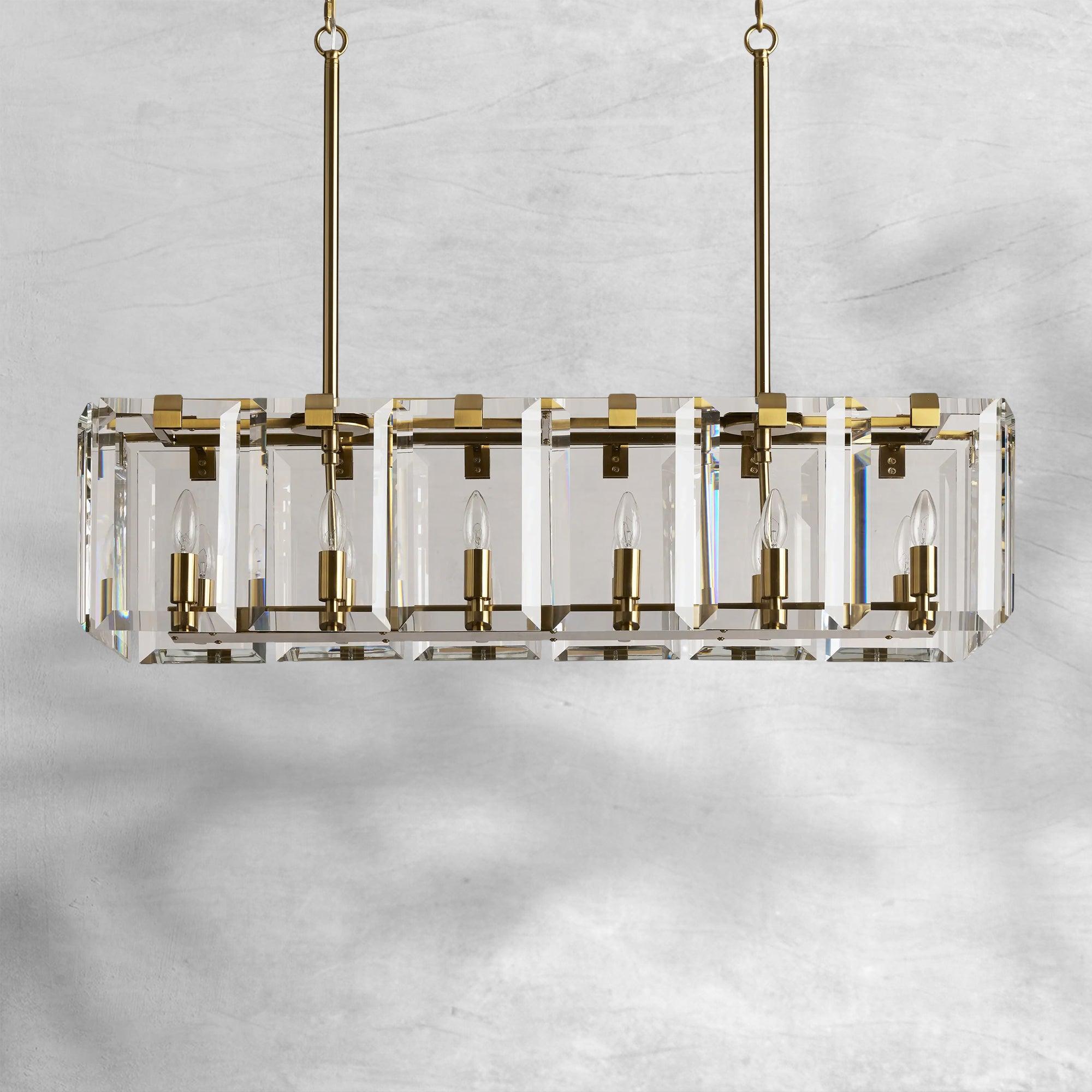 Amaya Rectangular Chandelier 12/16 Light