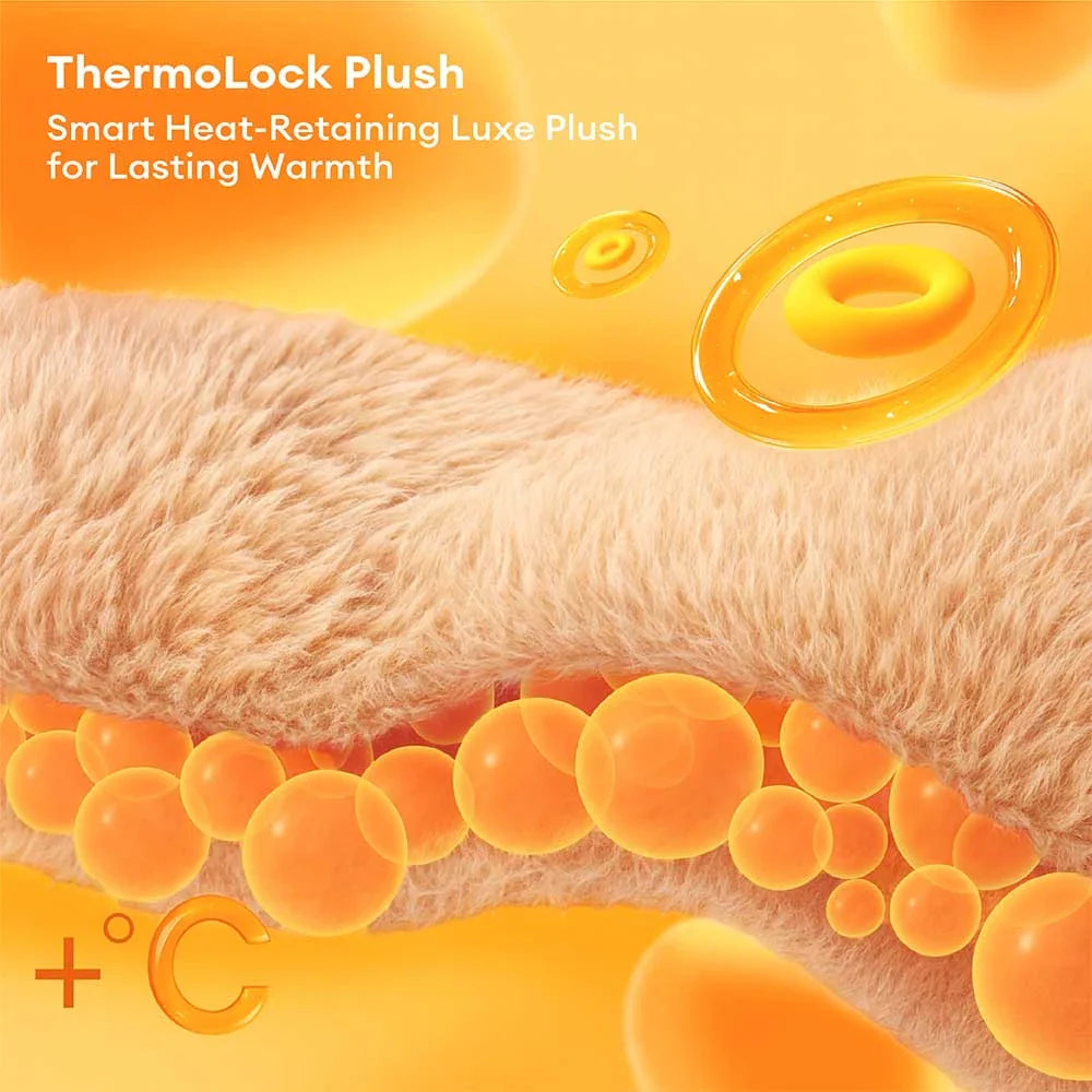 Luxe Faux Leather＆Plush Removable Sponge Orthopedic Dog Bed - WarmRest