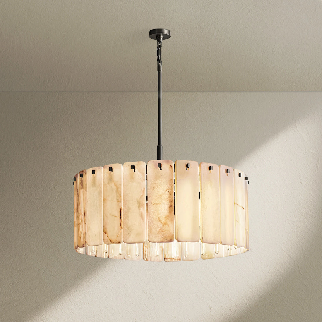 Calafz Alabaster Round Chandelier 36"