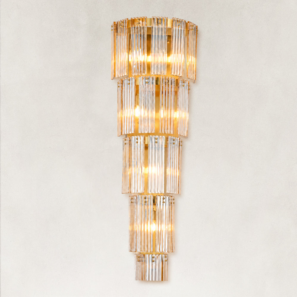 Flies Luxury Amber Glass Wall Sconce