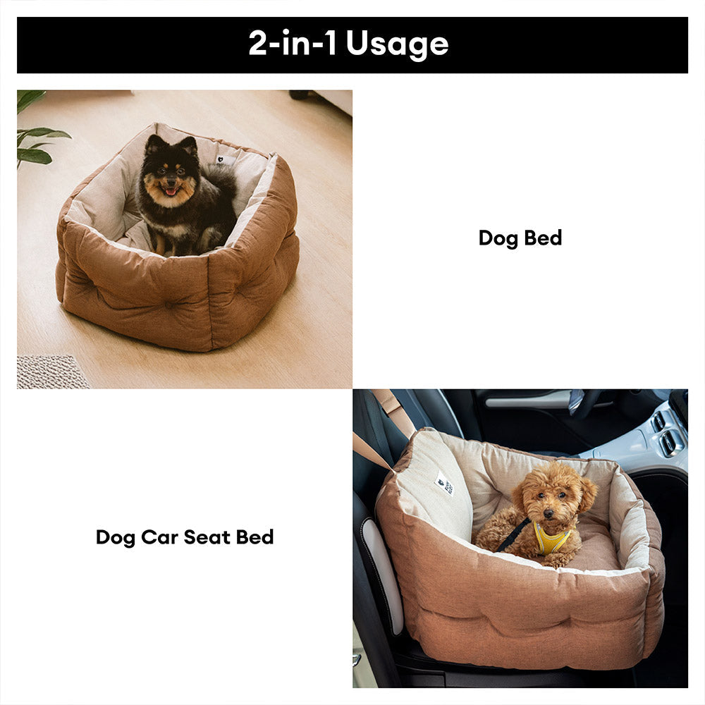 Travel Protection Booster Waterproof Elevated & Thickened Dog Car Seat Bed