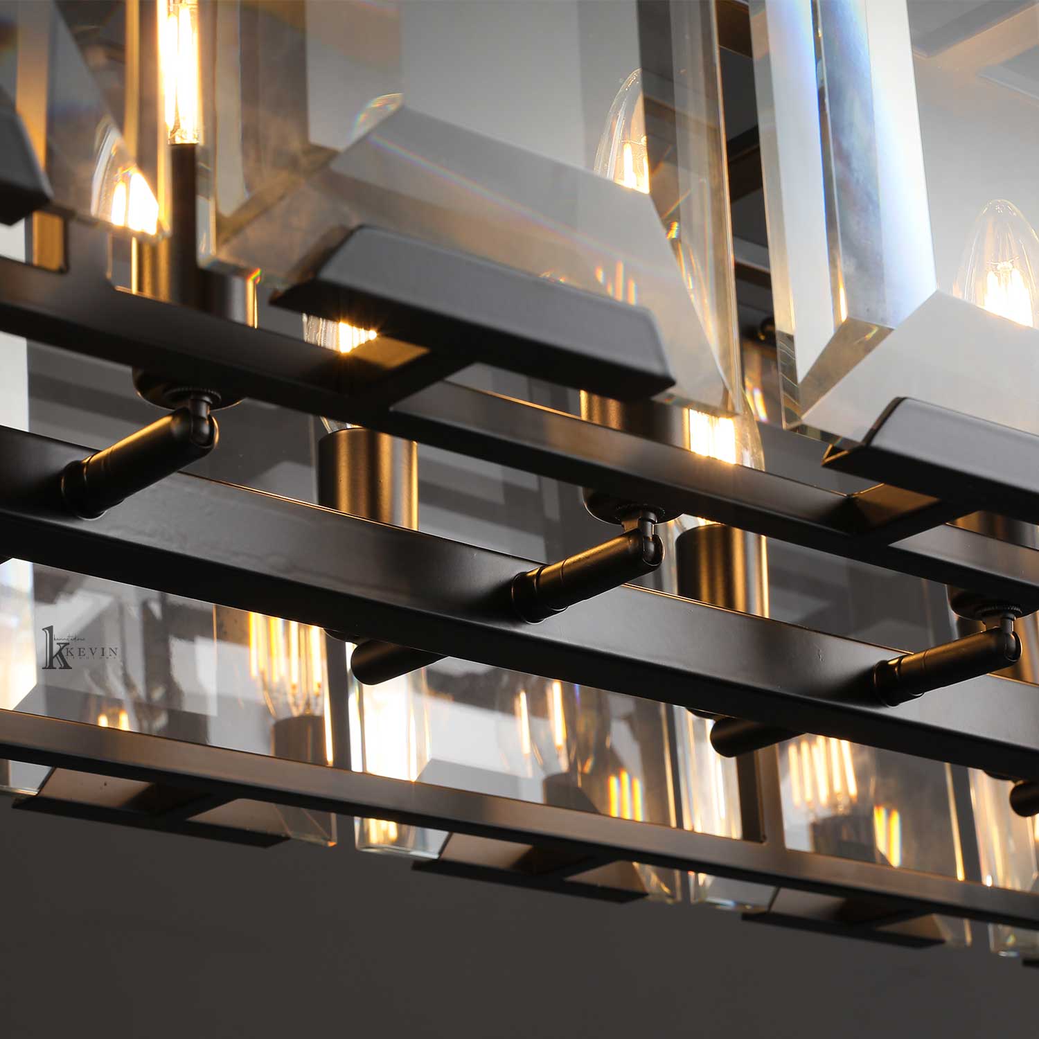 Harfz Crystal Rectangle Chandelier 42"54"62"74"