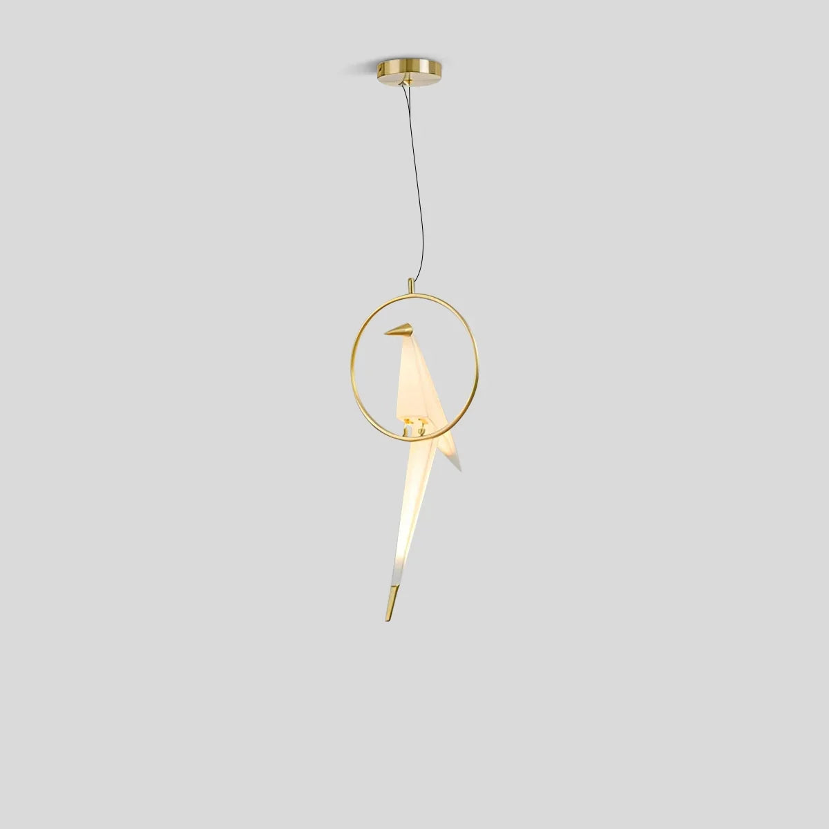 Joyfuzzy Paper Crane Bird Chandelier for Dining Room