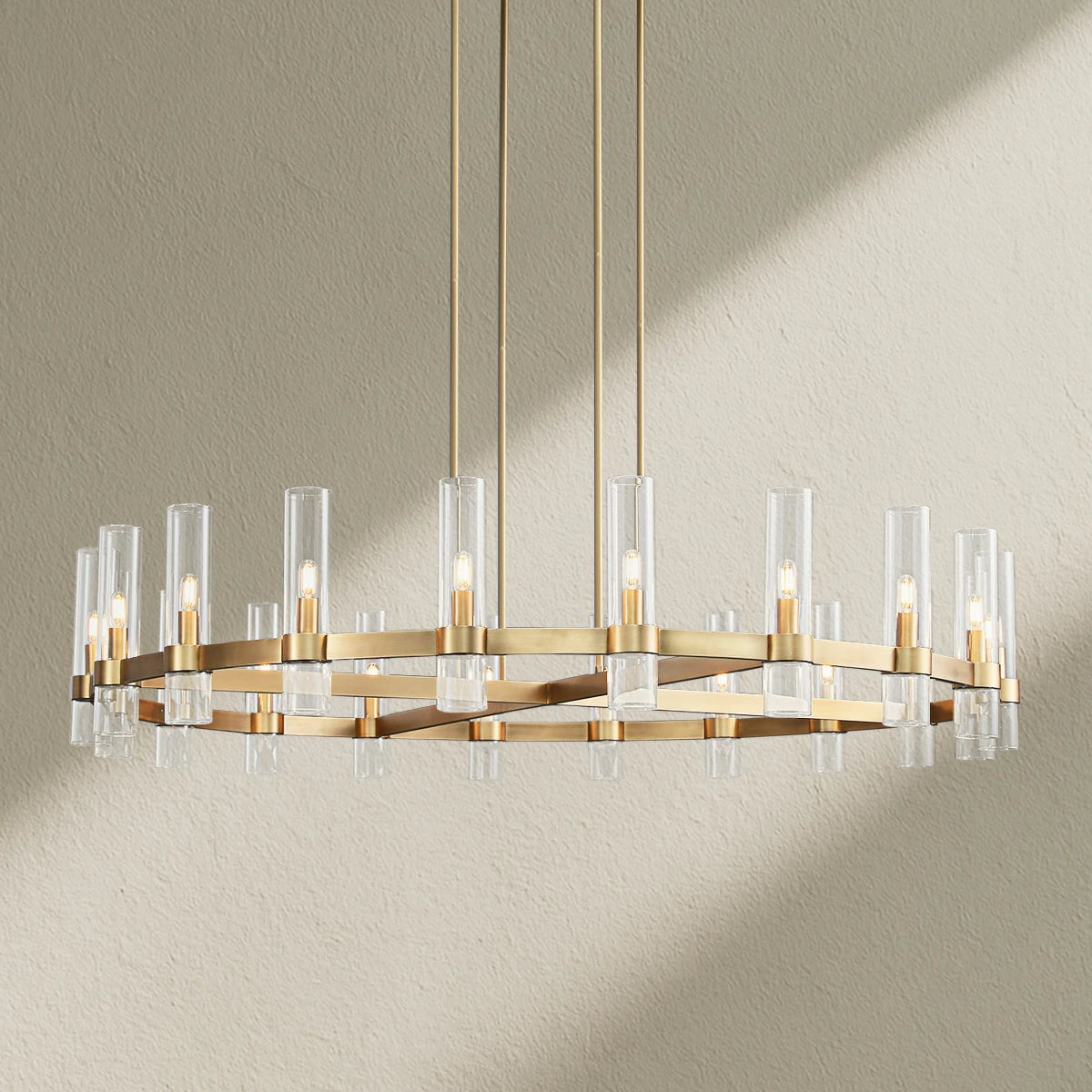Lavefz Round Chandelier 60"