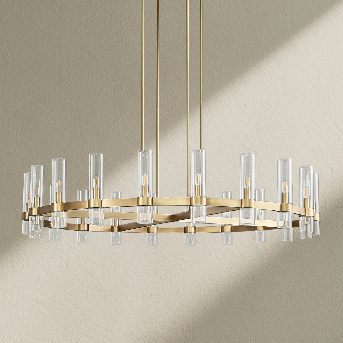 Lavefz Round Chandelier 60"
