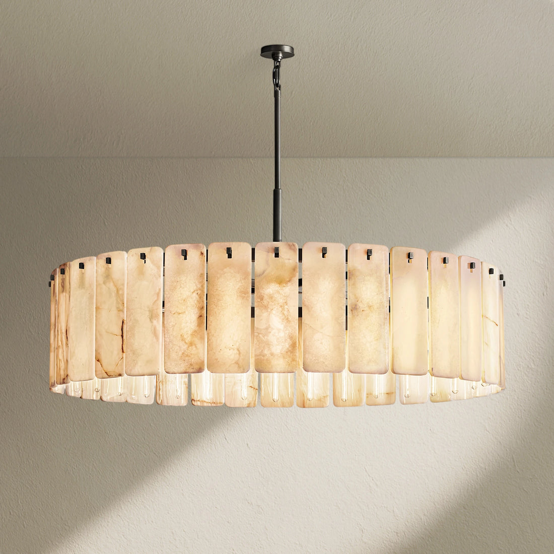 Calafz Alabaster Round Chandelier 60"