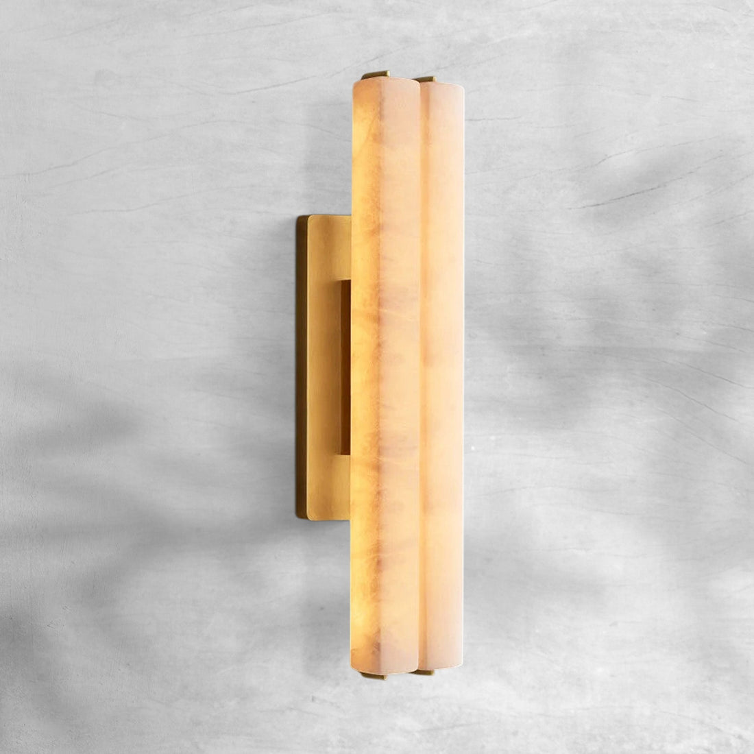 Aufz Alabaster Double Sconce