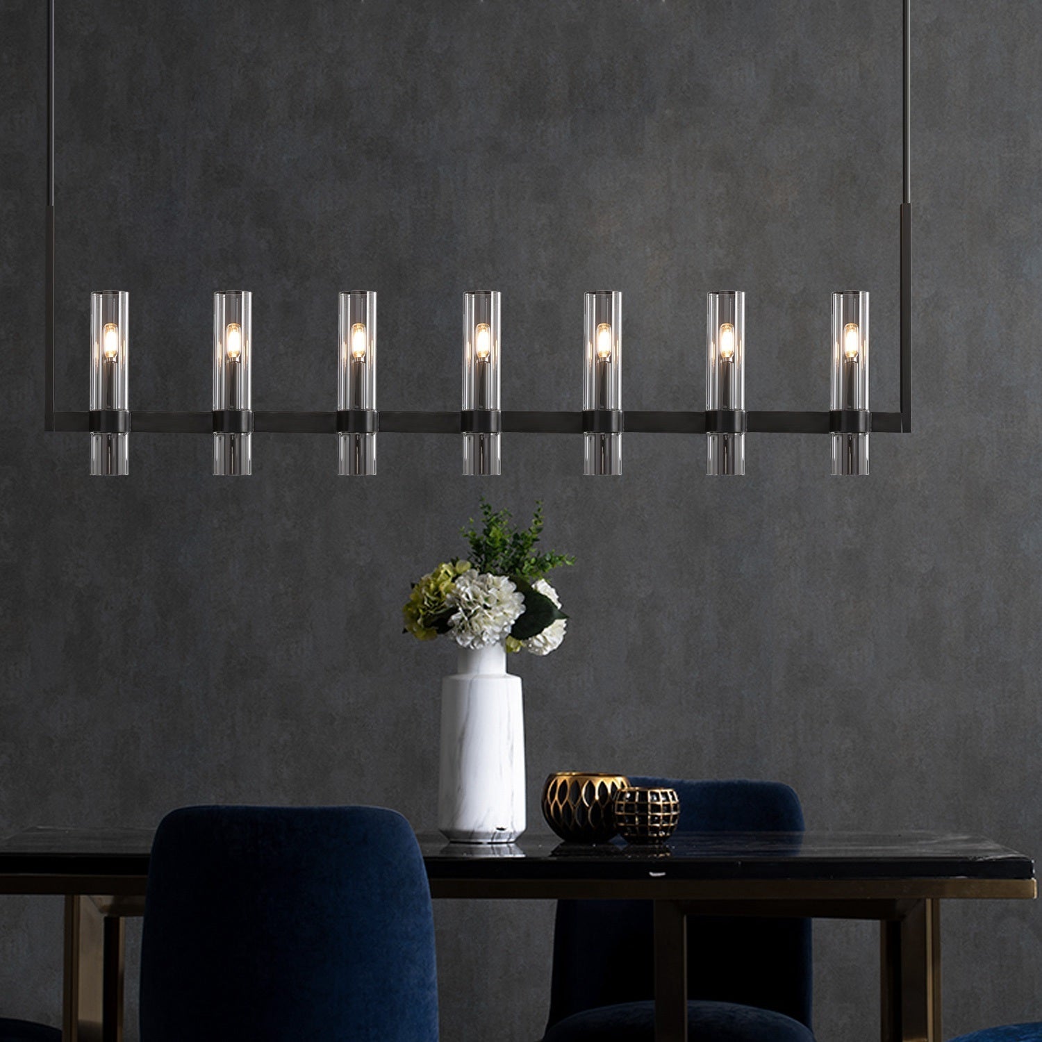 Lavefz Linear Chandelier 59"