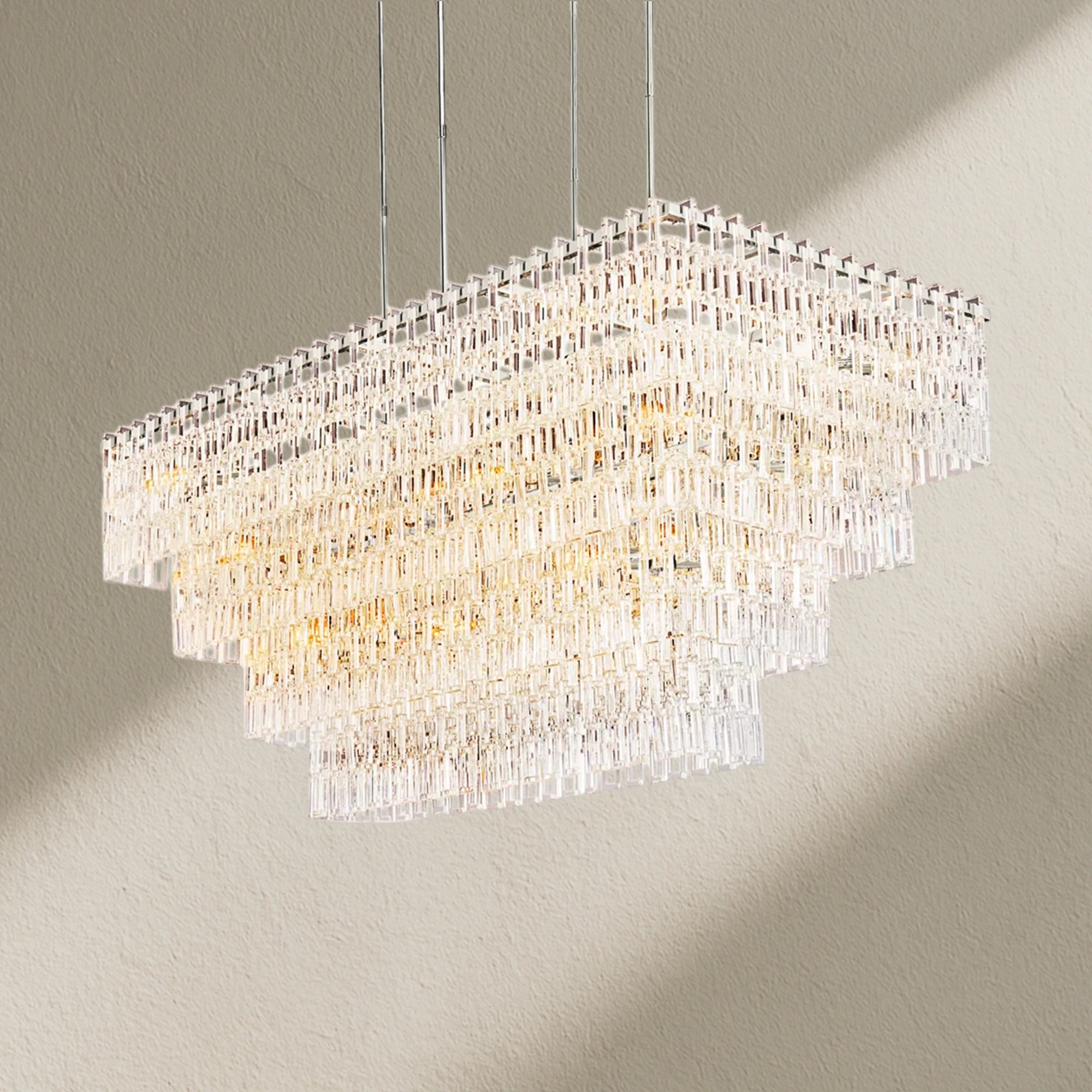 Marifz Multi-Tier Rectangular Chandelier 60" 72"