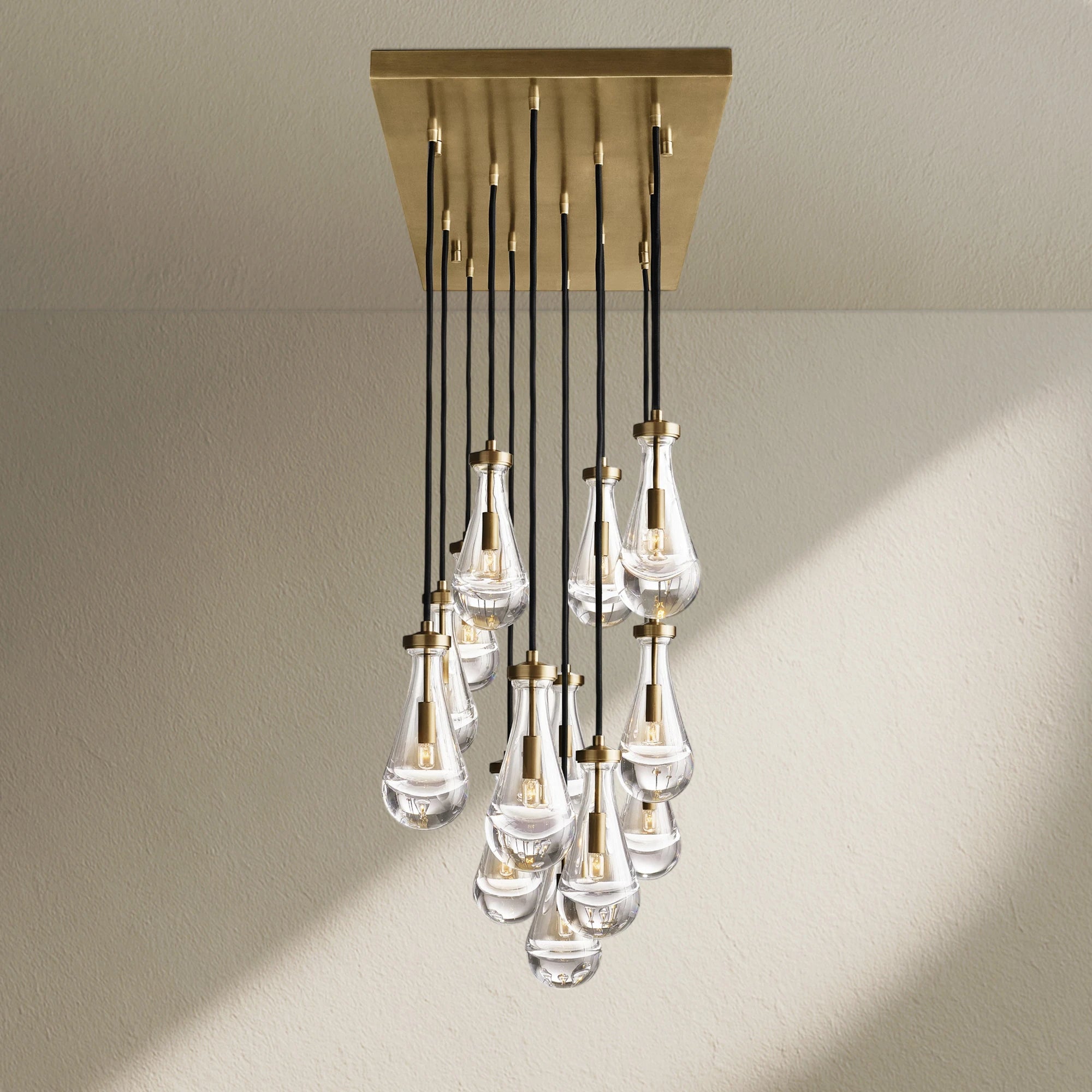 RAFZ Glass Linear Chandelier 54"