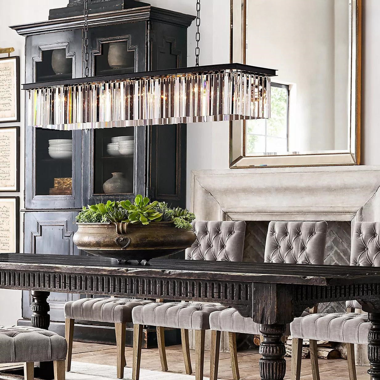Rhyfz Rectangular Chandelier 59"