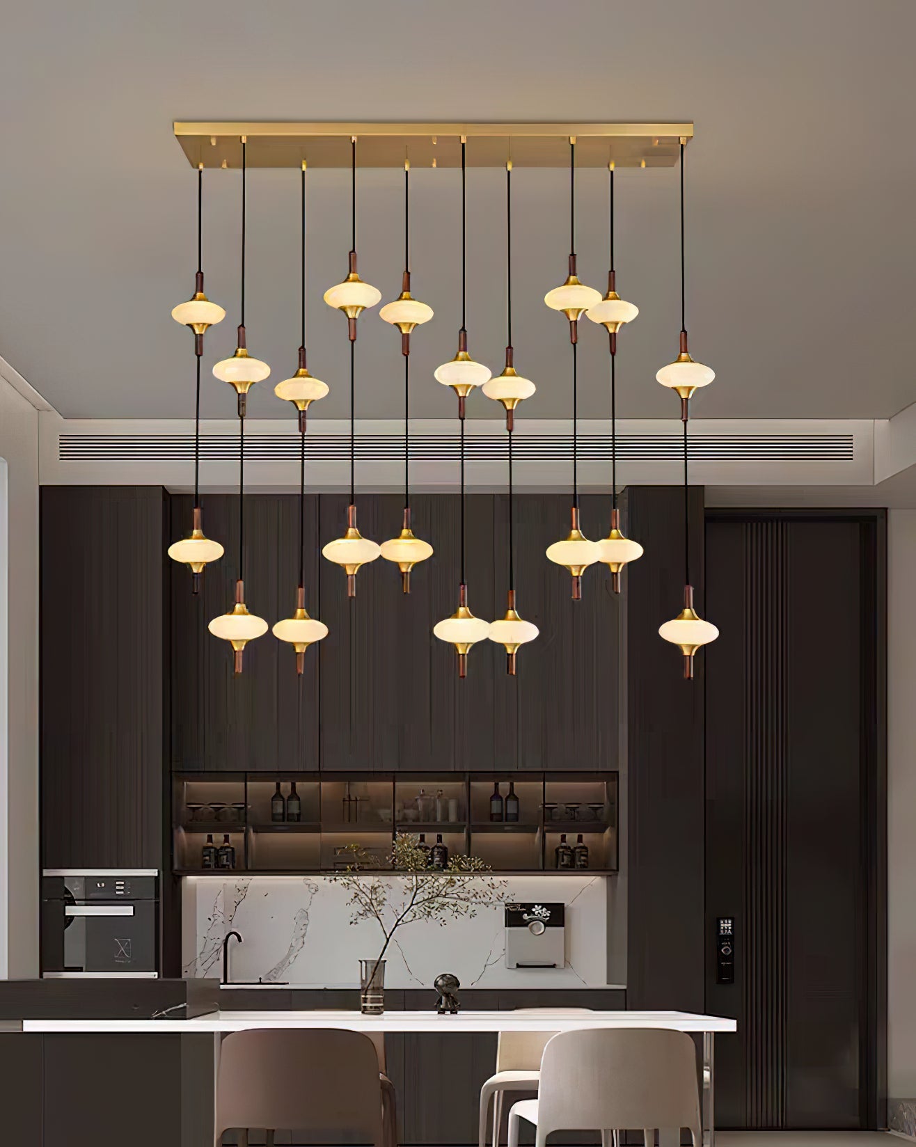 Cascade Spindle Chandelier